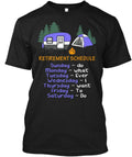 Retirement Schedule Camping Mug T-Shirt