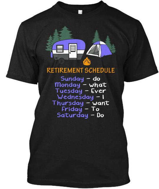 Retirement Schedule Camping Mug T-Shirt