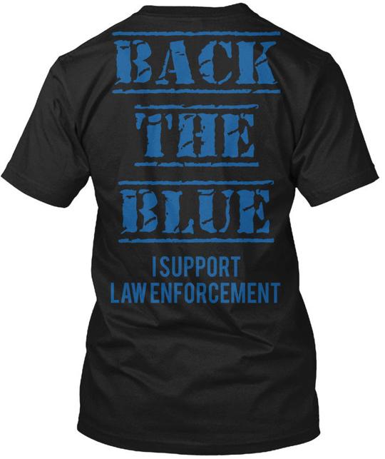 Back Blue Campaign I Support Law Enforcement T-Shirt