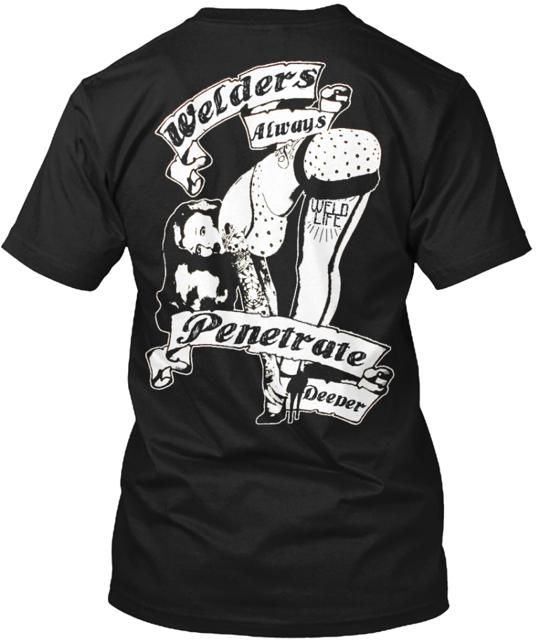 Welder Front And Back T-Shirt