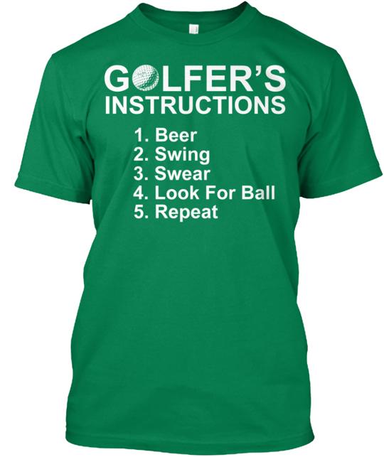 Golfer's Instructions T-Shirt
