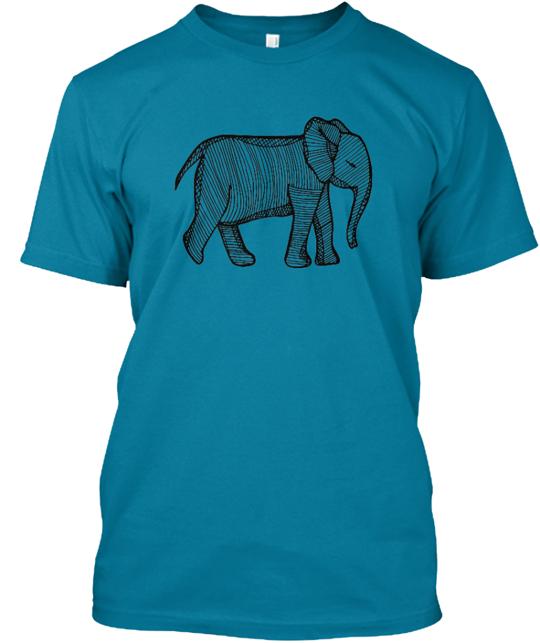 Modern Nature Elephant T-Shirt