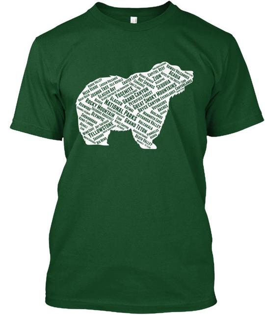 59 National Parks Bear Only Grand Canyon Zion T-Shirt