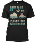 Husband Wife Camping - And Partners For Life T-Shirt