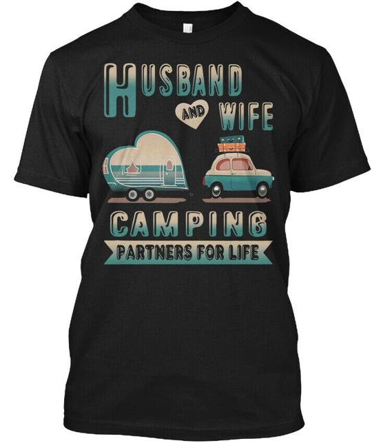 Husband Wife Camping - And Partners For Life T-Shirt
