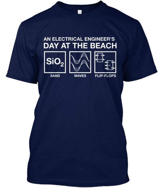 Electrical Engineer's Day At The Beach T-Shirt