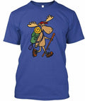 Funny Hiking Moose T-Shirt