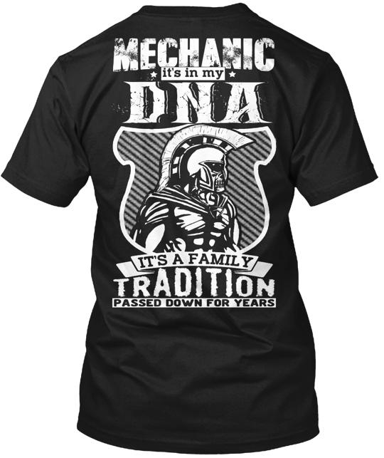 Mechanic It's In My Dna T-Shirt