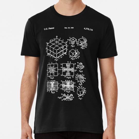 Rubiks Cube Patent Blueprint T-Shirt