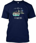 Id Rather Be Glamping Vintage Camping Giamping T-Shirt