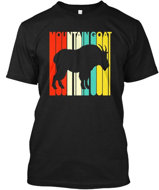Vintage Style Mountain Goat Silhouette T-Shirt