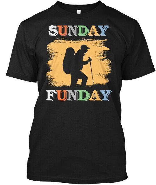 Funny Sunday Funday Hiking Gift T-Shirt