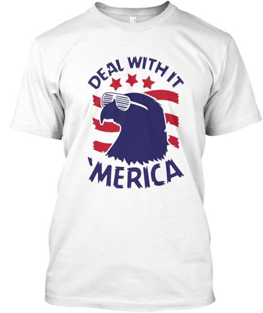 Merica Deal With It T-Shirt