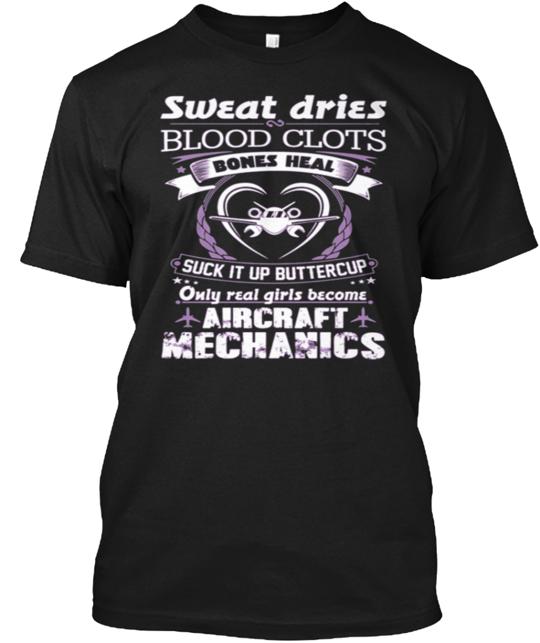 Aircraft Mechanic Girl T-Shirt