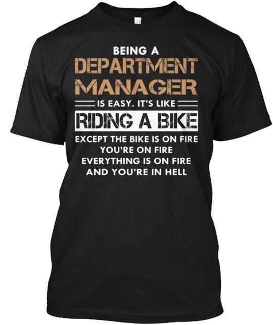Just For Luckiest Department Manager T-Shirt