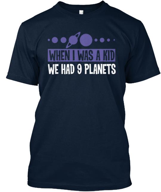 9 Planets Science Teacher T-Shirt