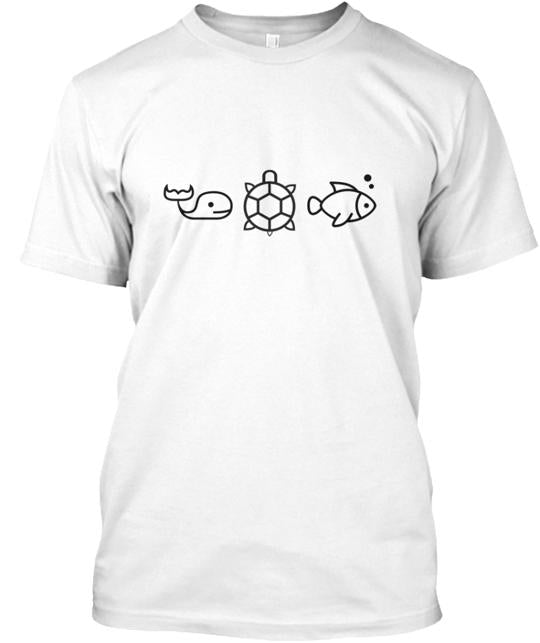 First Ever Whale Turtle Fish Wtf T-Shirt