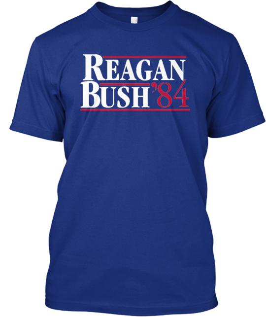 Reagan Bush 1984 Campaign T-Shirt