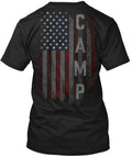 Camp Family American Flag T-Shirt
