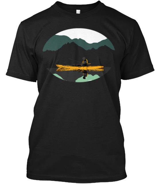 Kayak Fishing Deep In The Mountains T-Shirt