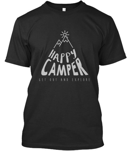 Happy Camper Camping Get Out And Explore T-Shirt