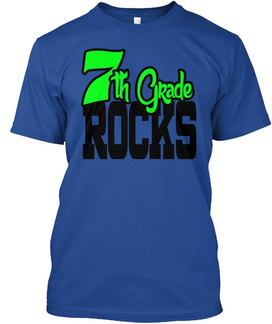 7th Grade Rocks Teacher School T-Shirt