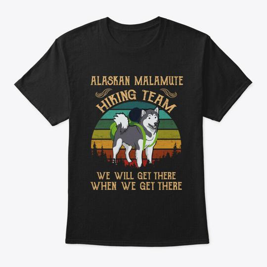 Alaskan Malamute Hiking Team Dog T-Shirt