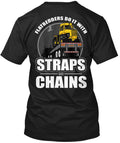 Flatbed Loaded Trailer Straps & Chains T-Shirt
