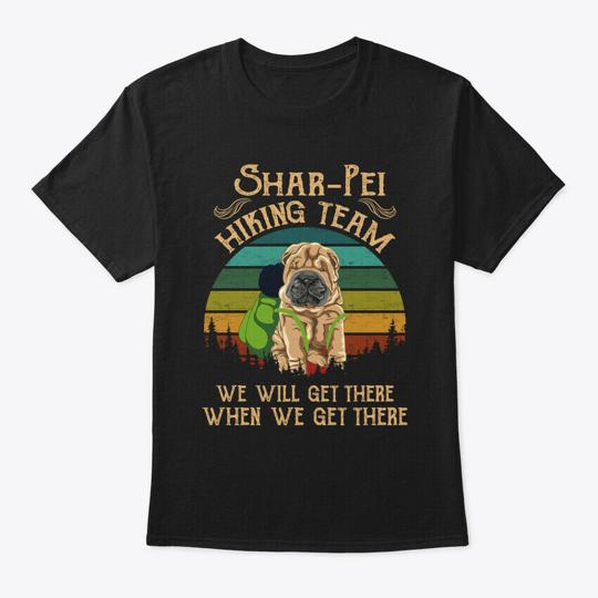 Shar Pei Hiking Team Dog T-Shirt