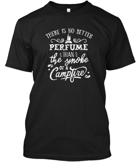 Perfume Of A Campfire White Distressed T-Shirt