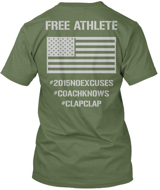 Us Free Athlete Workout T-Shirt