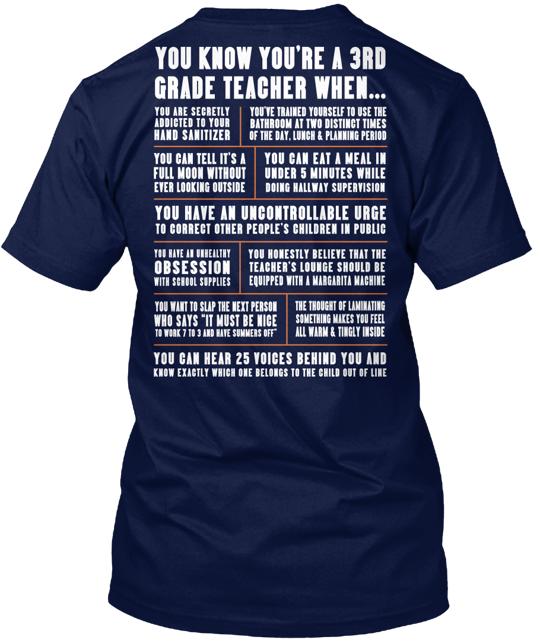 3rd Grade Teacher When T-Shirt