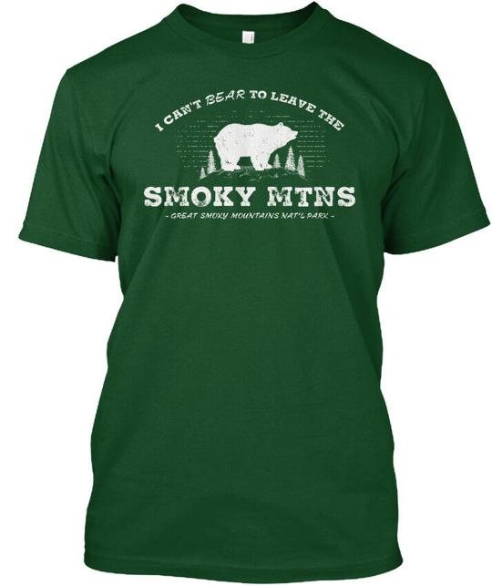 Great Smoky Mountains Bear I Cannot To Leave The T-Shirt