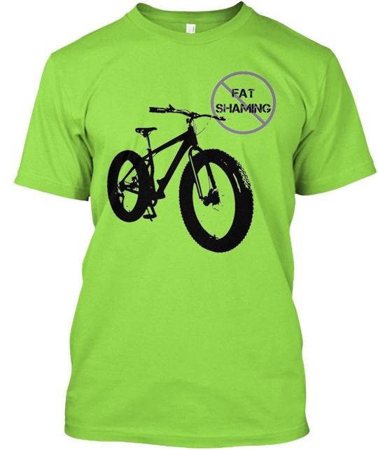 Mountain Bike No Fat Shaming - T-Shirt