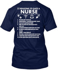 Nurse 10 Reasons To Date A T-Shirt