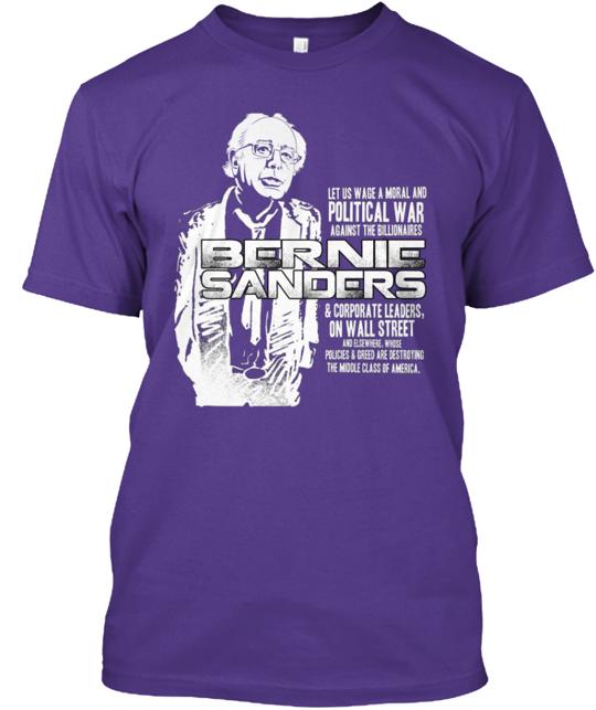 The Purple Revolution Bernie Campaign T-Shirt