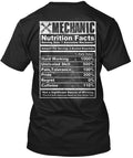 Mechanic Nutrition Facts T-Shirt