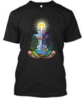 Premium Psychedelic Meditating Nature-man T-Shirt