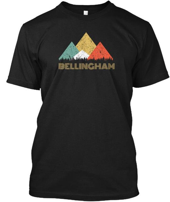 Retro City Of Bellingham Mountain T-Shirt