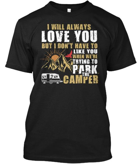 Were Trying Park Camper Camping T-Shirt