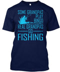 Real Grandpa Fishing Outdoors Gift T-Shirt